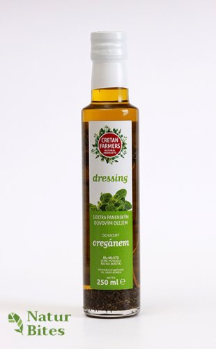 CRETAN FARMERS Dressing s extra panenským olivovým olejem Oregáno 250 ml