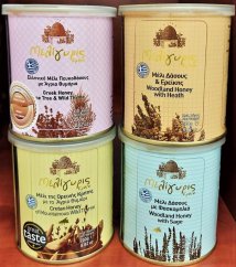 Výhodná sada exkluzivních řeckých medů, 4x250 g, MELIGYRIS