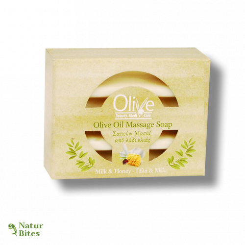 Olivové Masážní mýdlo Mléko a Med 100 g