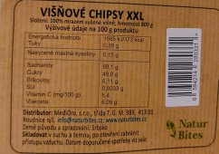 Višně celé lyofilizované-chipsy (sušené mrazem), 800 g