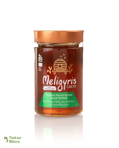 Řecký horský med BIO "Divoký tymián", květový 270 g, MELIGYRIS