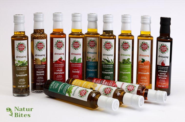CRETAN FARMERS Dressing s extra panenským olivovým olejem Rozmarýn 250 ml
