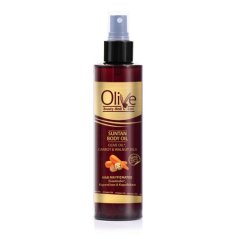 OLIVE Tělový olej na opalování Mrkev a Ořechový olej 200 ml