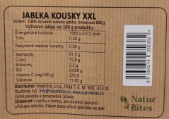 Jablka lyofilizovaná kousky (sušená mrazem) 600 g. NaturBites