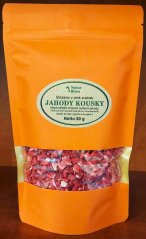 Jahody lyofilizované-kousky (sušené mrazem) 50g, NaturBites