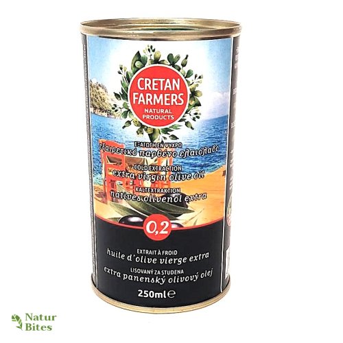 Extra panenský olivový olej, prémiový 250 ml, Cretan Farmers