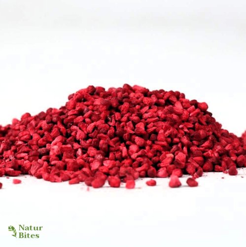 Maliny kousky, lyofilizované (sušené mrazem) 100 g, NaturBites