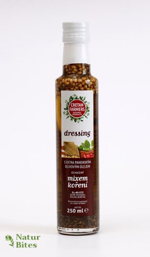 CRETAN FARMERS Dressing s extra panenským olivovým olejem Mix koření 250 ml