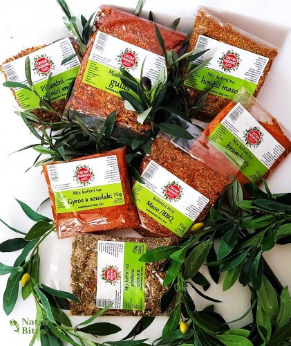 Výhodná sada kořenících směsí bez soli "Červená masa-ECO" 7x75 g, Cretan Farmers