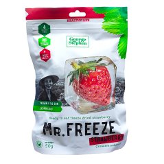 Mr.Freeze, opravdu velké mrazem sušené jahody 50 g, George and Stephen