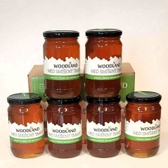 Med smíšený tmavý "Louka+les" 500 g, 5+1 zdarma, Woodland