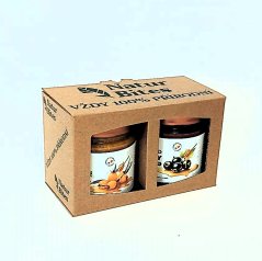 Dárková sada "Rakytník a Černý rybíz v krémovém medu" 2x 280 g