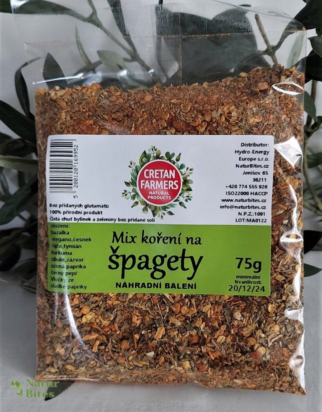 CRETAN FARMERS Mix koření na Špagety eko balení 75 g